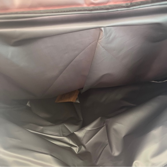 L*Space Pink with Red/White Color Block Stripe Coastal Cooler Bag NWT - Picture 8 of 14